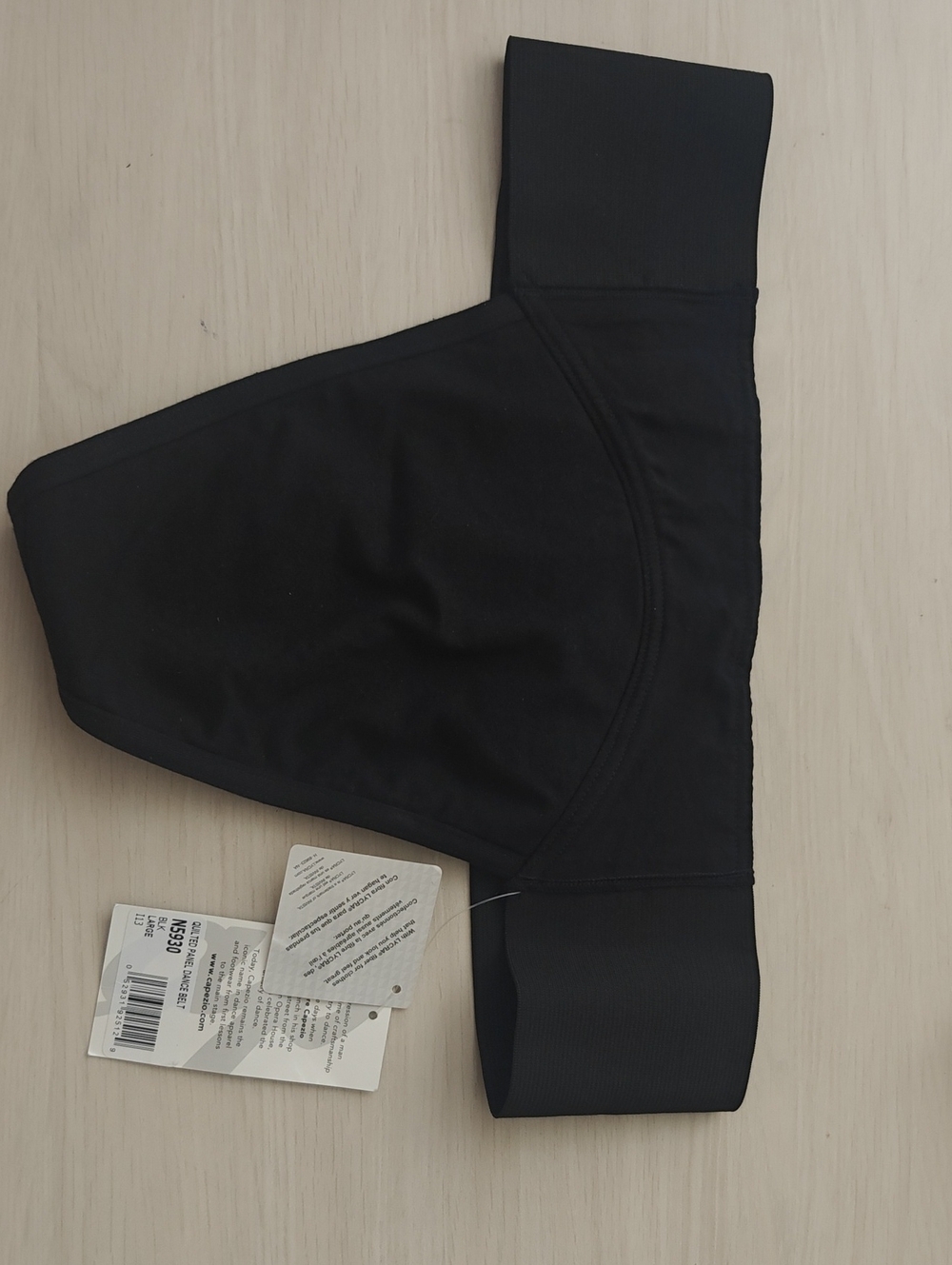 Capezio Men's Quilted Cotton Panel Thong Dance Belt, Large